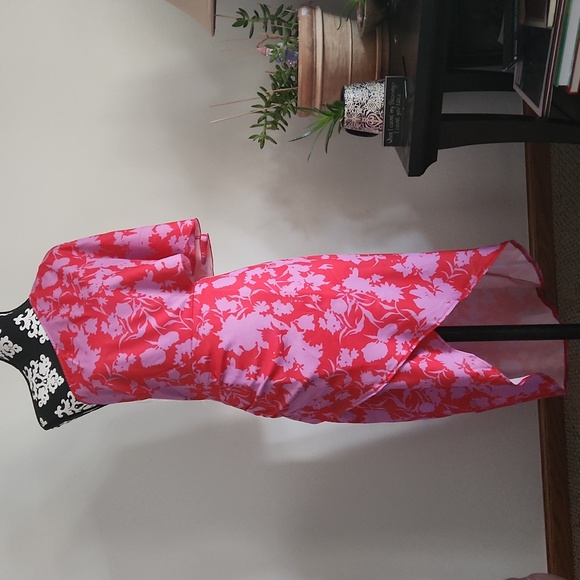 Memorial Day sale! Spring/Summer purplish pink and red one shoulder dress. - Picture 2 of 4